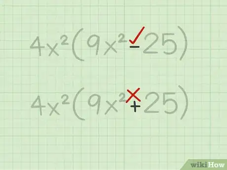 Imagen titulada Factor the Difference of Two Perfect Squares Step 4