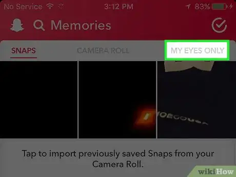 Imagen titulada Keep Snapchat Memories Private Step 5