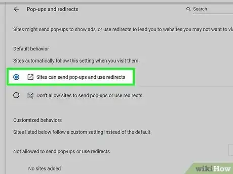 Imagen titulada Allow Pop ups on Google Chrome Step 7