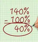 calcular un incremento en porcentaje