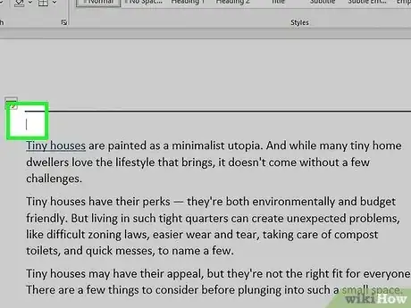Imagen titulada Get Rid of a Horizontal Line in Microsoft Word Step 10