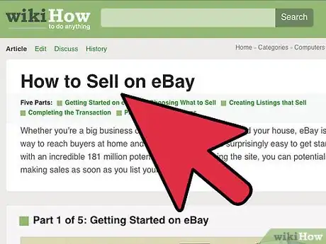 Imagen titulada Set up a Drop Ship Business on eBay Step 1