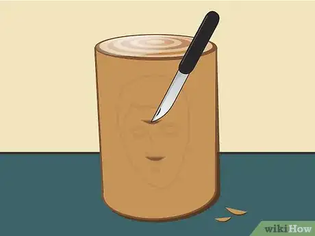 Imagen titulada Carve Faces in Wood Step 7