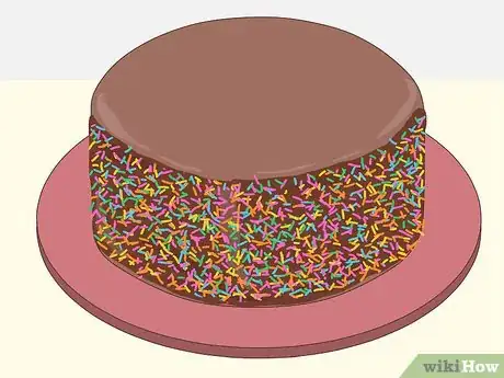 Imagen titulada Put Sprinkles on the Side of a Cake Step 22