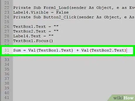 Imagen titulada Add Two Numbers in Visual Basic.NET Step 11