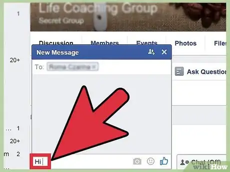 Imagen titulada Start a Conversation with a Girl on Facebook Step 1