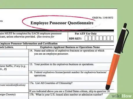 Imagen titulada Get a Federal Explosives License Step 12