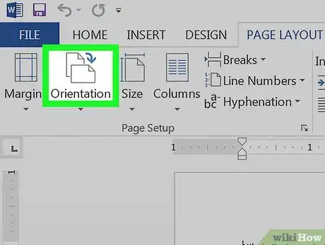Imagen titulada Change a Page to Landscape on Microsoft Word on PC or Mac Step 3
