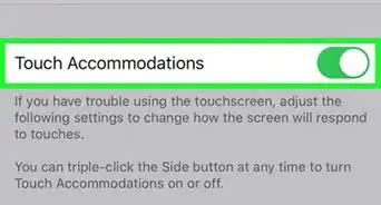 cambiar la sensibilidad táctil en un iPhone o iPad