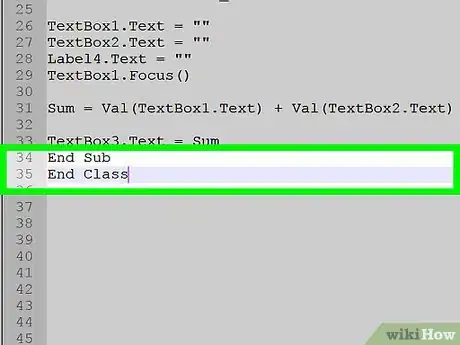 Imagen titulada Add Two Numbers in Visual Basic.NET Step 13