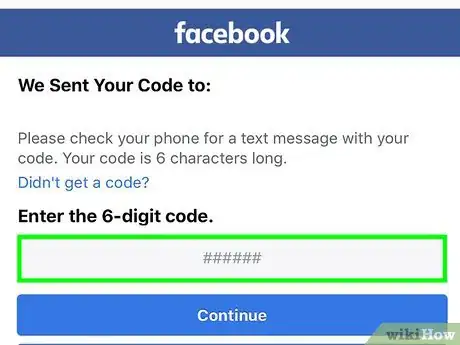 Imagen titulada Recover Your Facebook Password Without an Email Address on iPhone or iPad Step 5