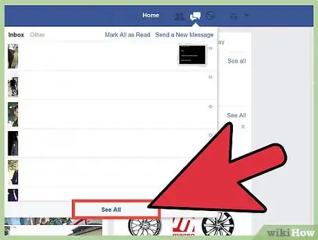 Imagen titulada Hide a Facebook Message Step 1