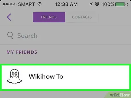 Imagen titulada Hide Friends on Snapchat Step 4