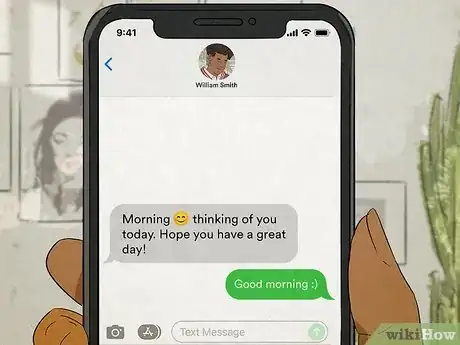 Imagen titulada What Does It Mean when He Texts You Good Morning Everyday Step 2