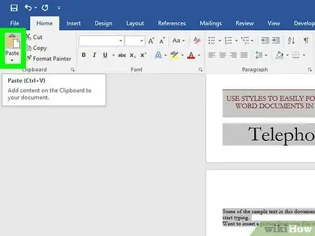 Imagen titulada Copy and Paste in Microsoft Word Step 6