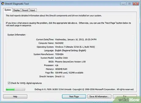 Imagen titulada View Your DirectX Information Step 4