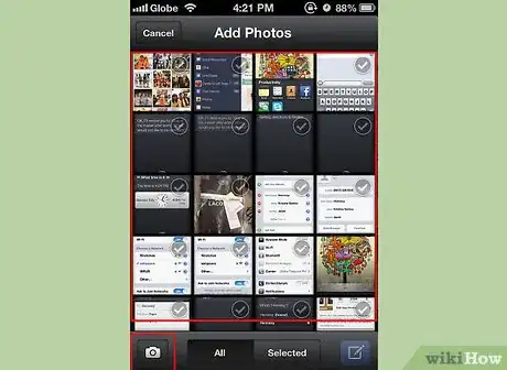 Imagen titulada Upload Photos to Facebook Using the Facebook for iPhone Application Step 9