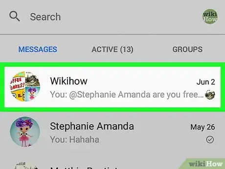 Imagen titulada Ask Questions on Facebook Messenger on Android Step 2
