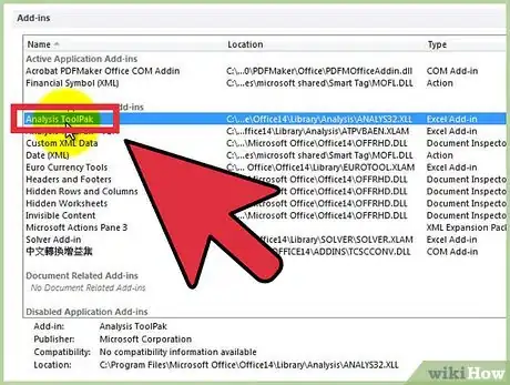 Imagen titulada Run a Multiple Regression in Excel Step 2