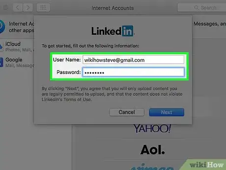 Imagen titulada Add a LinkedIn Account to a Mac Step 5