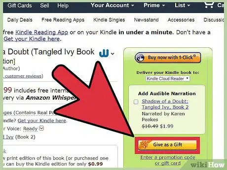 Imagen titulada Gift a Kindle Book on Amazon Step 4