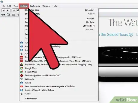 Imagen titulada Clear History in Safari Step 5