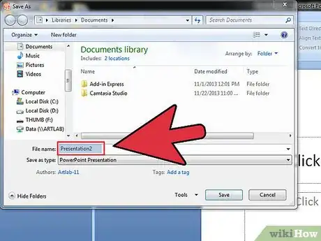 Imagen titulada Save a PowerPoint Presentation on a Thumbdrive Step 4