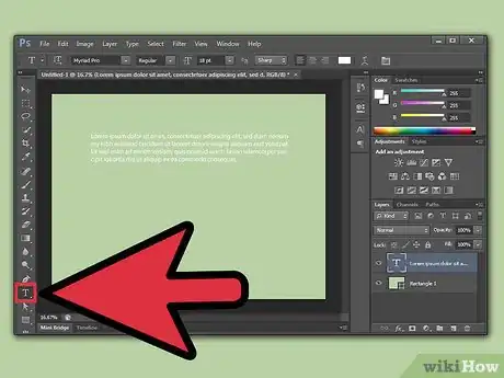 Imagen titulada Justify Text in Photoshop Step 1