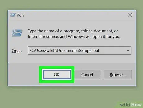 Imagen titulada Run a Batch File from the Command Line on Windows Step 6