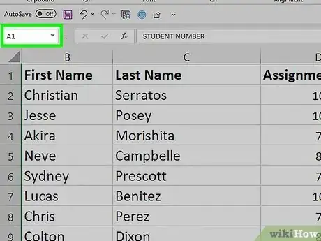 Imagen titulada Unhide Columns in Excel Step 8