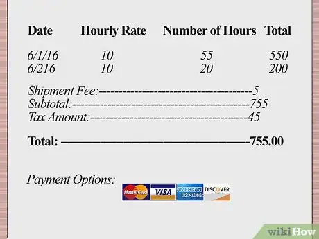 Imagen titulada Write an Invoice for Payment for Services Rendered Step 13