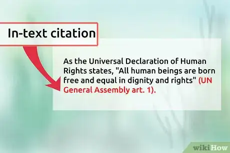 Imagen titulada Cite the Universal Declaration of Human Rights Step 6