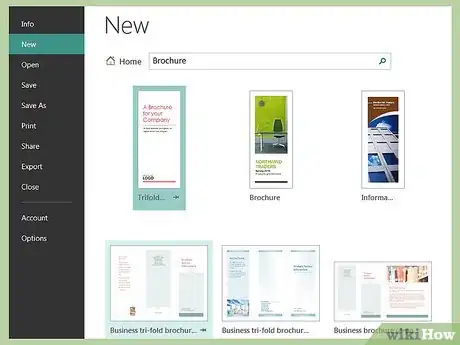 Imagen titulada Create Brochures Using Microsoft Publisher Step 1