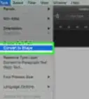 convertir texto en trazo en Photoshop