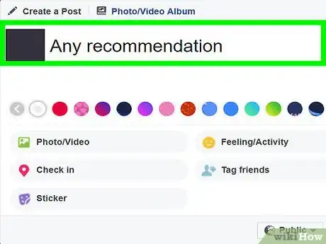 Imagen titulada Ask for Recommendations on Facebook Step 2