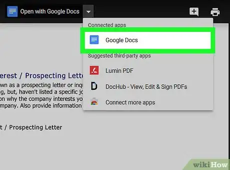 Imagen titulada Make PDFs Editable With Google Docs Step 9