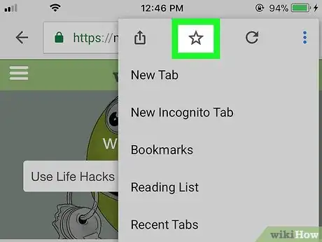 Imagen titulada Save Bookmarks in Chrome on iPhone or iPad Step 4