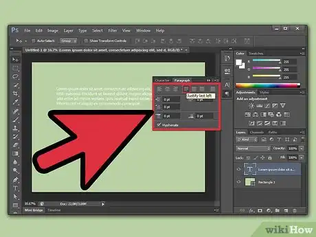Imagen titulada Justify Text in Photoshop Step 5