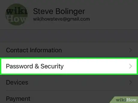 Imagen titulada Change Your iCloud Security Code Verification Number on an iPhone Step 4