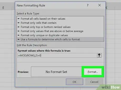 Imagen titulada Highlight Every Other Row in Excel Step 7