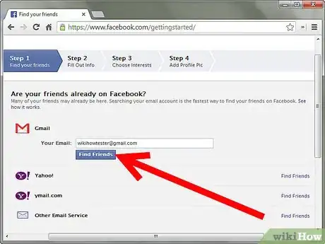 Imagen titulada Create a Facebook Profile Step 3