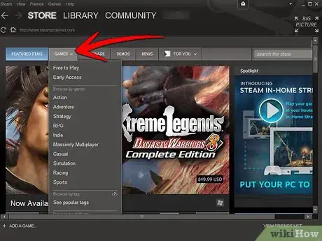Imagen titulada Download PC Games with Steam Step 5