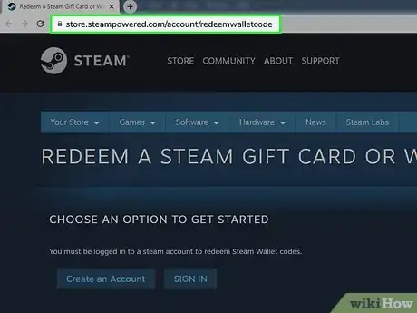 Imagen titulada Redeem a Steam Wallet Code Step 3