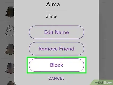 Imagen titulada Block Someone on Snapchat Step 6