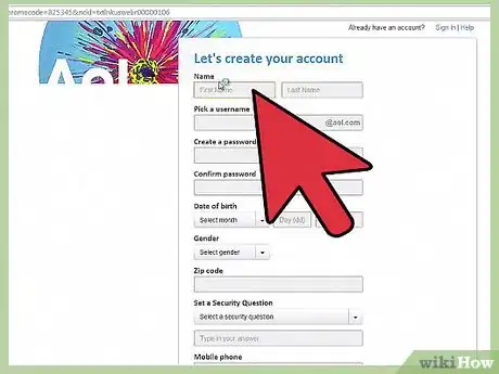 Imagen titulada Create an AOL Account Step 2