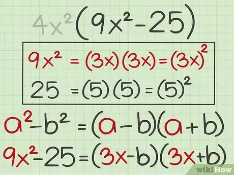 Imagen titulada Factor the Difference of Two Perfect Squares Step 6