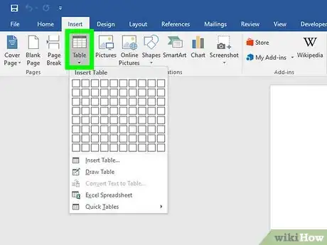 Imagen titulada Insert a Table in a Microsoft Word Document Step 2