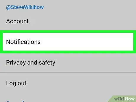 Imagen titulada Get Push Notifications for a Users Tweets on Twitter for Android App Step 5