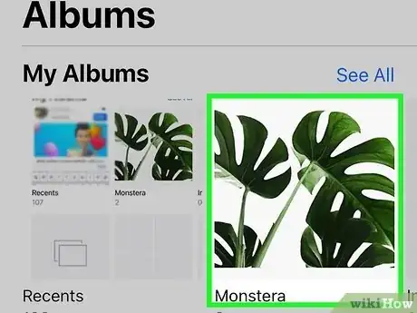 Imagen titulada Make a Private Album on an iPhone Step 3