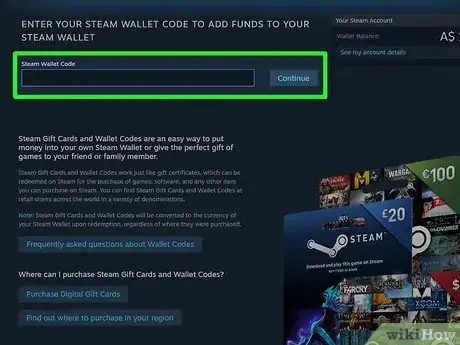 Imagen titulada Redeem a Steam Wallet Code Step 5